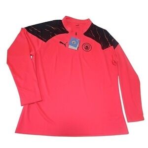 Puma‎ Manchester City FC Training Top Pink Long Sleeve Soccer Jersey XL